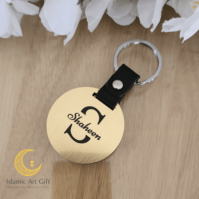 Golden Personalized Keychain - Set of 2pcs