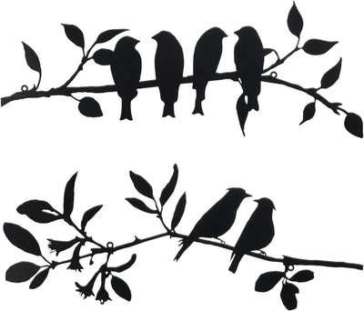 6 BIRDS ON BRANCH WALL DECOR