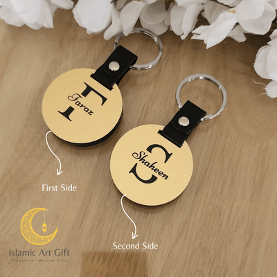 Golden Personalized Keychain - 1pc