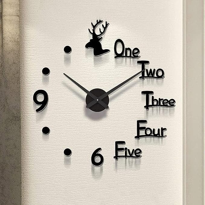 Acrylic DIY 3D Wall Clock, wall decorations