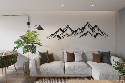 Mountain Range View Wall Decor